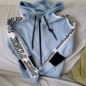 Xs pink full zip hoodie